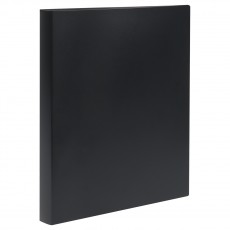 Папка на 2 кольцах OfficeSpace Вита А4, 25мм, 500мкм, пластик, черная