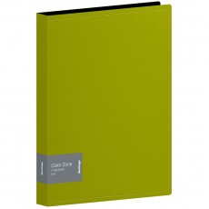 Папка на 2 кольцах Berlingo Color Zone, 35мм, 1000мкм, салатовая