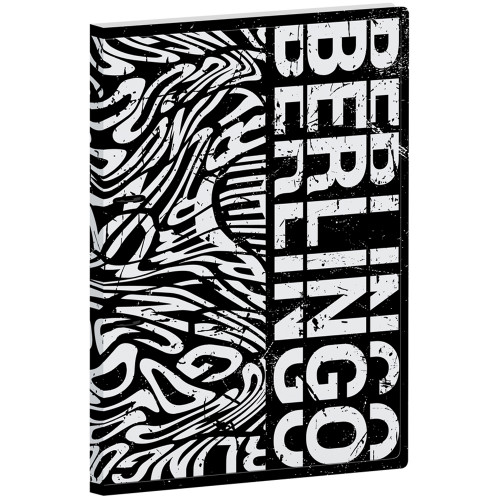 Папка на 2 кольцах Berlingo Monochrome, 24мм, 600мкм, с рисунком, D-кольца, с внутр. карманом