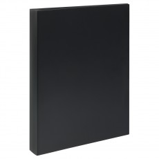 Папка на 4 кольцах OfficeSpace Вита А4, 40мм, 500мкм, пластик, черная