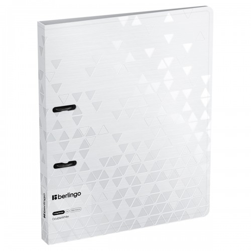 Папка на 2 кольцах Berlingo DoubleWhite, 24мм, 1000мкм, белая, D-кольца, с внутр. карманом