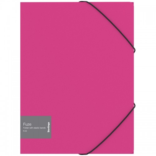 Папка на резинке Berlingo Fuze А4, 600мкм, розовая