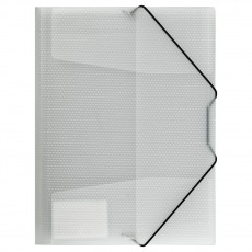 Папка на резинке СТАММ Кристалл А4, 500мкм, пластик, бесцветная