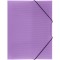 Папка на резинке СТАММ Кристалл А4, 500мкм, пластик, фиолетовая