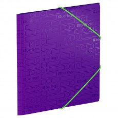Папка для тетрадей на резинке Berlingo Your Way А5+, 600мкм, фиолетовая
