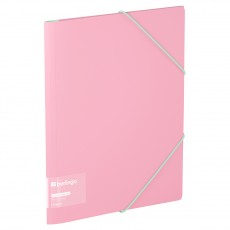 Папка на резинке Berlingo Haze А4, пластик, 600мкм, розовая, софт-тач