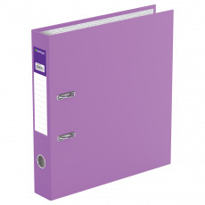 Папка-регистратор Berlingo Standard, 50мм, бумвинил, с карманом на корешке, сиреневая