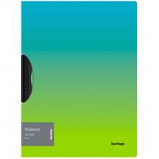 Папка с пластиковым клипом Berlingo Radiance А4, 450мкм, голубой/зеленый градиент