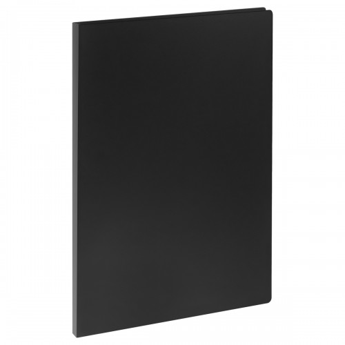 Папка с боковым зажимом OfficeSpace Вита А4, 17мм, 500мкм, пластик, черная