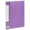 Папка с боковым зажимом СТАММ Кристалл А4, 17мм, 700мкм, пластик, фиолетовая