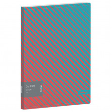 Папка с пружинным скоросшивателем Berlingo Contrast, 17мм, 600мкм, с внутр. карманом, с рисунком