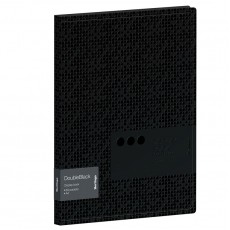 Папка с 60 вкладышами Berlingo DoubleBlack, 24мм, 600мкм, черная, с внутр. карманом, с рисунком