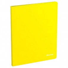 Папка с 20 вкладышами Berlingo Soft Touch, 17мм, 700мкм, желтая, с внутр. карманом
