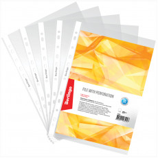 Папка-вкладыш с перфорацией Berlingo, А4, 30мкм, глянцевая