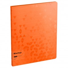 Папка с 20 вкладышами Berlingo Neon, 17мм, 1000мкм, оранжевый неон, с внутр. карманом