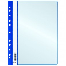 Папка-скоросшиватель с 10 вкладышами OfficeSpace с перфорацией, А4, 160мкм, пластик, синяя