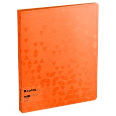 Папка с 60 вкладышами Berlingo Neon, 24мм, 1000мкм, оранжевый неон, с внутр. карманом