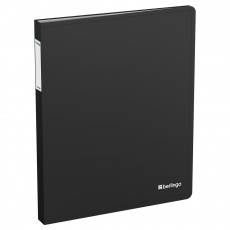 Папка с 40 вкладышами Berlingo Soft Touch, 25мм, 700мкм, черная, с внутр. карманом
