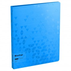Папка с 60 вкладышами Berlingo Neon, 24мм, 1000мкм, голубой неон, с внутр. карманом