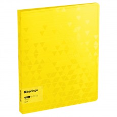 Папка с 40 вкладышами Berlingo Neon, 24мм, 1000мкм, желтый неон, с внутр. карманом