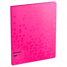 Папка с 20 вкладышами Berlingo Neon, 17мм, 1000мкм, розовый неон, с внутр. карманом