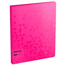 Папка с 60 вкладышами Berlingo Neon, 24мм, 1000мкм, розовый неон, с внутр. карманом
