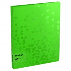 Папка с 40 вкладышами Berlingo Neon, 24мм, 1000мкм, зеленый неон, с внутр. карманом
