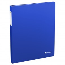 Папка с 40 вкладышами Berlingo Soft Touch, 25мм, 700мкм, синяя, с внутр. карманом