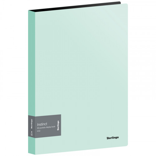 Папка с 60 вкладышами Berlingo Instinct, 21мм, 700мкм, мятный