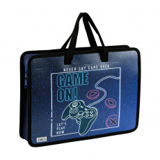 Папка с ручками А4 ArtSpace Gamer, пластик, на молнии, 70мм Папка с ручками А4 ArtSpace Gamer, пластик, на молнии, 70мм