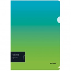 Папка-уголок Berlingo Radiance, А4, 200мкм, голубой/зеленый градиент