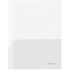 Папка-уголок Berlingo, А4, 180мкм, 2 внутренних кармана, прозрачная бесцветная