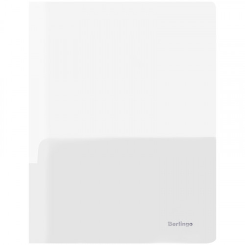 Папка-уголок Berlingo, А4, 180мкм, 2 внутренних кармана, прозрачная бесцветная