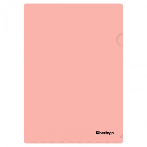 Папка-уголок Berlingo Instinct, А4, 330мкм, фламинго