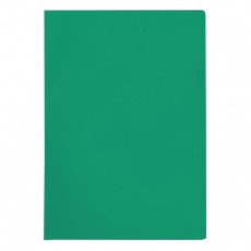 Папка-уголок OfficeSpace А4, 100мкм, пластик, прозрачная зеленая