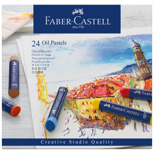 Пастель масляная Faber-Castell Oil Pastels, 24 цвета, картон. упаковка