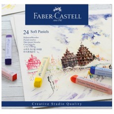 Пастель Faber-Castell Soft pastels, 24 цвета, картон. упаковка