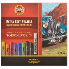 Пастель художественная Koh-I-Noor Toison D`or Extra Soft 8554, 24 цвета, картон. упаковка