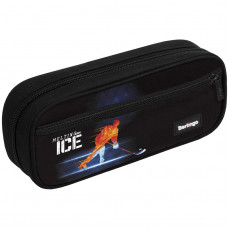 Пенал мягкий 1 отделение, 1 карман, 220*95*50 Berlingo Hockey, полиэстер, откидная планка