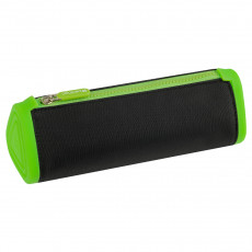 Пенал мягкий 1 отделение, 220*70*70 Berlingo Black and green, полиэстер