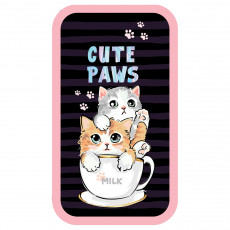 Пенал 2 отделения, 190*105 ArtSpace Cute Paws, ламинированный картон