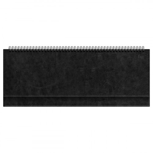 Планинг недатированный, 56л., 330*130мм, BG, кожзам Nebraska. Black, черный