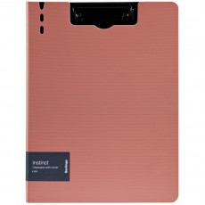 Папка-планшет с зажимом Berlingo Instinct, А4, пластик (полифом), фламинго/черный