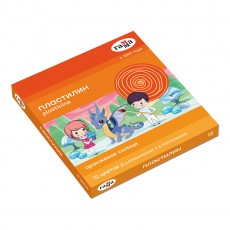 Пластилин Гамма Оранжевое солнце, 12 цветов (6 классич., 6 пастельных), 168г, со стеком, картон. упаковка