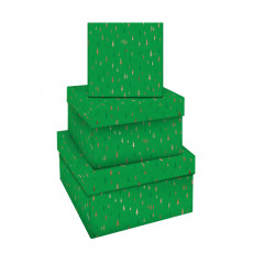 Набор квадратных коробок 3в1, MESHU Christmas trees, (19,5*19,5*11-15,5*15,5*9см) Набор квадратных коробок 3в1, MESHU Christmas trees, (19,5*19,5*11-15,5*15,5*9см)