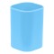 Подставка-стакан СТАММ Фаворит, пластиковая, квадратная, голубая