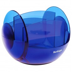 Настольная подставка Berlingo FR, пластиковая, вращающаяся, синяя