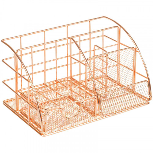 Органайзер для хранения вертикальный MESHU Rose Gold, металл