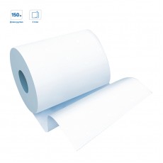 Полотенца бумажные в рулонах OfficeClean (H1), 2-слойные, 150м/рул., белые