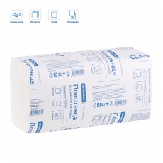 Полотенца бумажные лист. OfficeClean Professional(V-сл) (H3), 1-слойные, 250л/пач., 23*23см, белые